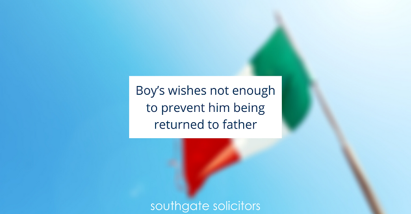 Boy’s wishes not enough to prevent him being returned to father